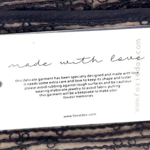 Foxiedox Asha Embroidered Lace A-Line Dress NWT Sz L - Picture 11 of 12